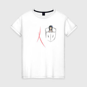 Женская футболка хлопок с принтом Карман Кирито , 100% хлопок | прямой крой, круглый вырез горловины, длина до линии бедер, слегка спущенное плечо | anime | kirito | sao | sword art online | vr | аниме | кирито | мастера меча онлайн | ммо
