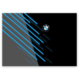 Поздравительная открытка с принтом BMW SPORT , 100% бумага | плотность бумаги 280 г/м2, матовая, на обратной стороне линовка и место для марки
 | auto | bmw | motorsport | авто | автомобиль | автомобильные | бмв | бренд | марка | машины | моторспорт | спорт