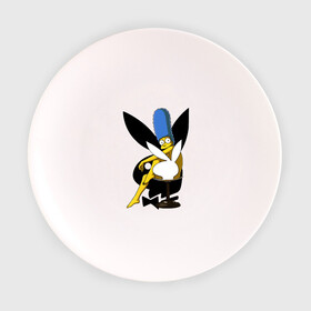 Тарелка с принтом Marge Playboy , фарфор | диаметр - 210 мм
диаметр для нанесения принта - 120 мм | marge | playboy | simpsons | мардж | плейбой