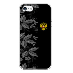 Чехол для iPhone 5/5S матовый с принтом Russia Pattern , Силикон | Область печати: задняя сторона чехла, без боковых панелей | pattern | russia | герб | орел | орнамент | патриот | патриотизм | российский | россия | символика | узор | хохлома | цветы | я русский