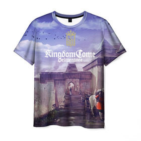 Мужская футболка 3D с принтом Kingdom Come Deliverance , 100% полиэфир | прямой крой, круглый вырез горловины, длина до линии бедер | deliverance | kingdom come