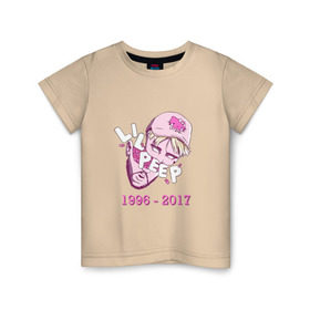 Детская футболка хлопок с принтом LiL PEEP , 100% хлопок | круглый вырез горловины, полуприлегающий силуэт, длина до линии бедер | Тематика изображения на принте: лил пип