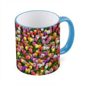 Кружка 3D с принтом Разноцветные тюльпаны , керамика | ёмкость 330 мл | 8 марта | tulip | белый | букет | желтый | зеленый | красный | паттерн | розовый | тюльпан | тюльпанчики | цветок | цветочки | цветы