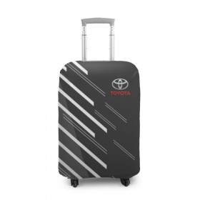 Чехол для чемодана 3D с принтом TOYOTA SPORT , 86% полиэфир, 14% спандекс | двустороннее нанесение принта, прорези для ручек и колес | auto | sport | toyota | авто | автомобиль | автомобильные | бренд | марка | машины | спорт | тойота