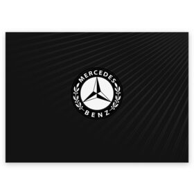 Поздравительная открытка с принтом Mercedes SPORT , 100% бумага | плотность бумаги 280 г/м2, матовая, на обратной стороне линовка и место для марки
 | auto | automobile | car | machine | mercedes | motor | motor car | sport car | автомашина | легковой автомобиль | спортивный автомобиль | тачка