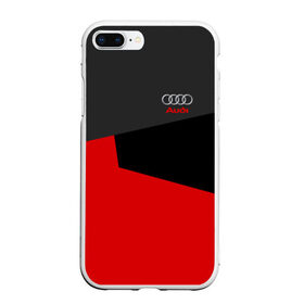 Чехол для iPhone 7Plus/8 Plus матовый с принтом AUDI SPORT , Силикон | Область печати: задняя сторона чехла, без боковых панелей | авто | ауди | машины