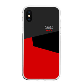 Чехол для iPhone XS Max матовый с принтом AUDI SPORT , Силикон | Область печати: задняя сторона чехла, без боковых панелей | авто | ауди | машины