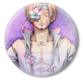 Значок с принтом Аниме One Piece ,  металл | круглая форма, металлическая застежка в виде булавки | аниме