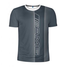 Мужская футболка 3D спортивная с принтом AMG-neon W , 100% полиэстер с улучшенными характеристиками | приталенный силуэт, круглая горловина, широкие плечи, сужается к линии бедра | Тематика изображения на принте: 