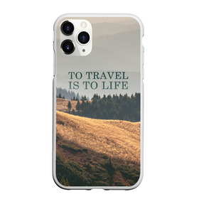 Чехол для iPhone 11 Pro матовый с принтом путешествия , Силикон |  | adventure | forest | hiking | nature | taiga | traveling | trees | trekking | лес | отдых | охота | приключения | природа | путешествия | свобода | тайга | туризм