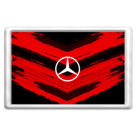 Магнит 45*70 с принтом Mercedes sport abstract 2018 , Пластик | Размер: 78*52 мм; Размер печати: 70*45 | 