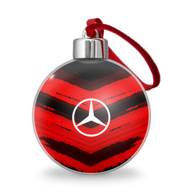 Ёлочный шар с принтом Mercedes sport abstract 2018 , Пластик | Диаметр: 77 мм | 