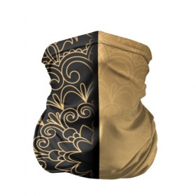 Бандана-труба 3D с принтом Черное золото , 100% полиэстер, ткань с особыми свойствами — Activecool | плотность 150‒180 г/м2; хорошо тянется, но сохраняет форму | абстракция | узор