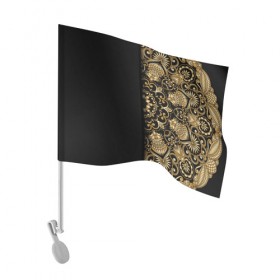 Флаг для автомобиля с принтом Искусство Мандала , 100% полиэстер | Размер: 30*21 см | абстракция | узор