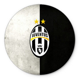 Коврик круглый с принтом Juventus FC , резина и полиэстер | круглая форма, изображение наносится на всю лицевую часть | juve | италия | клуб | фк | футбол | футбольный | ювентус