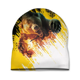 Шапка 3D с принтом Имперский флаг и медведь , 100% полиэстер | универсальный размер, печать по всей поверхности изделия | Тематика изображения на принте: russian bear | герб | россия