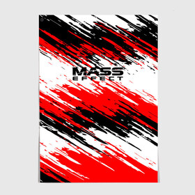 Постер с принтом Mass Effect , 100% бумага
 | бумага, плотность 150 мг. Матовая, но за счет высокого коэффициента гладкости имеет небольшой блеск и дает на свету блики, но в отличии от глянцевой бумаги не покрыта лаком | n7 | shepard | галактика | жнец | космос | краска | краски | масс | нормандия | планета | шепард | эффект