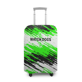 Чехол для чемодана 3D с принтом Watch Dogs , 86% полиэфир, 14% спандекс | двустороннее нанесение принта, прорези для ручек и колес | ded | dedsec | sec | watch dogs | watchdogs | дедсек | дэдсек