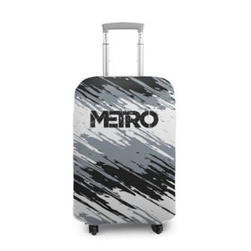 Чехол для чемодана 3D с принтом METRO , 86% полиэфир, 14% спандекс | двустороннее нанесение принта, прорези для ручек и колес | 2033 | exodus | game | last | light | metro | redux | апокалипсис | зомби | игра | краска | краски | метро | монстр | постапокалипсис