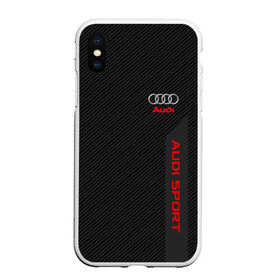 Чехол для iPhone XS Max матовый с принтом AUDI SPORT , Силикон | Область печати: задняя сторона чехла, без боковых панелей | audi | auto | sport | авто | автомобиль | автомобильные | ауди | бренд | марка | машины | спорт