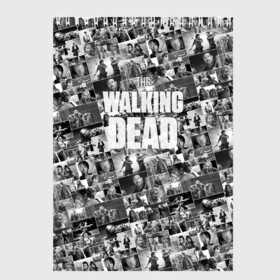 Скетчбук с принтом The Walking Dead , 100% бумага
 | 48 листов, плотность листов — 100 г/м2, плотность картонной обложки — 250 г/м2. Листы скреплены сверху удобной пружинной спиралью | dead | walking | апокалипсис | бита | гленн | дерил | зомби | карл | люсиль | мертвецы | мишонн | ниган | рик | сериал | ходячие