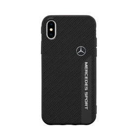 Чехол для Apple iPhone X силиконовый матовый с принтом MERCEDES BENZ SPORT , Силикон | Печать на задней стороне чехла, без боковой панели | amg | auto | mercedes | авто | автомобиль | автомобильные | бренд | марка | машины | мерседес