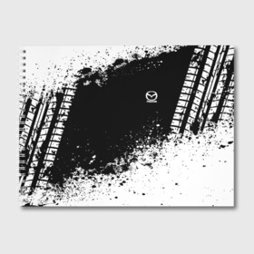 Альбом для рисования с принтом Mazda brand motors , 100% бумага
 | матовая бумага, плотность 200 мг. | Тематика изображения на принте: auto | automobile | car | machine | mazda | motor | motor car | sport car | автомашина | легковой автомобиль | мазда | спортивный автомобиль | тачка