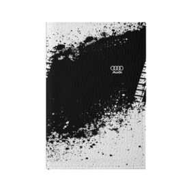 Обложка для паспорта матовая кожа с принтом Audi brand motors , натуральная матовая кожа | размер 19,3 х 13,7 см; прозрачные пластиковые крепления | Тематика изображения на принте: ауди | машина