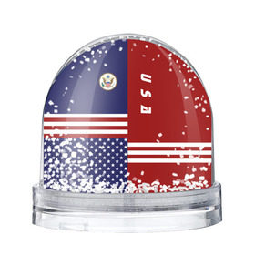 Снежный шар с принтом USA (США) , Пластик | Изображение внутри шара печатается на глянцевой фотобумаге с двух сторон | us | usa | америка | американец | американка | американцы | америки | герб | доллар | знак | надпись | патриот | полосы | символ | соединенные | страна | сша | флаг | флага | цвета | штаты