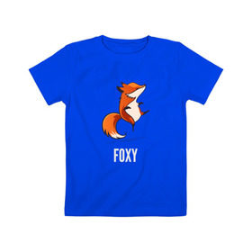 Детская футболка хлопок с принтом Лиса , 100% хлопок | круглый вырез горловины, полуприлегающий силуэт, длина до линии бедер | fox | foxy | лис | лиса | лисица | лисичка | лисы | с лисой | танцующая | фокс