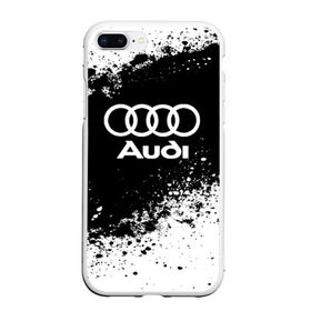 Чехол для iPhone 7Plus/8 Plus матовый с принтом Audi abstract sport , Силикон | Область печати: задняя сторона чехла, без боковых панелей | ауди | кольца | лого | машина