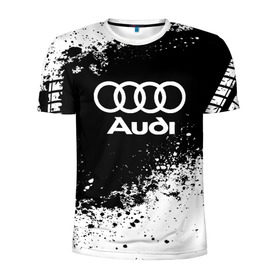 Мужская футболка 3D спортивная с принтом Audi abstract sport , 100% полиэстер с улучшенными характеристиками | приталенный силуэт, круглая горловина, широкие плечи, сужается к линии бедра | ауди | кольца | лого | машина