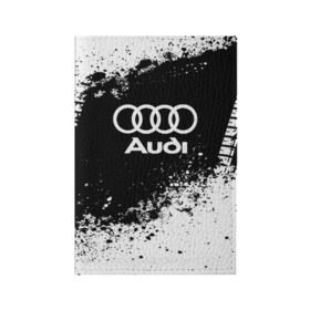 Обложка для паспорта матовая кожа с принтом Audi abstract sport , натуральная матовая кожа | размер 19,3 х 13,7 см; прозрачные пластиковые крепления | Тематика изображения на принте: ауди | кольца | лого | машина