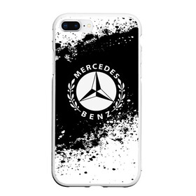 Чехол для iPhone 7Plus/8 Plus матовый с принтом Mercedes abstract sport , Силикон | Область печати: задняя сторона чехла, без боковых панелей | auto | automobile | car | machine | mercedes | motor | motor car | sport car | автомашина | бренд | легковой автомобиль | марка | спортивный автомобиль | тачка