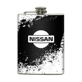 Фляга с принтом Nissan abstract sport , металлический корпус | емкость 0,22 л, размер 125 х 94 мм. Виниловая наклейка запечатывается полностью | motor | nissan | авто | лого | машина | ниссан | тачка