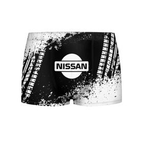Мужские трусы 3D с принтом Nissan abstract sport , 50% хлопок, 50% полиэстер | классическая посадка, на поясе мягкая тканевая резинка | motor | nissan | авто | лого | машина | ниссан | тачка