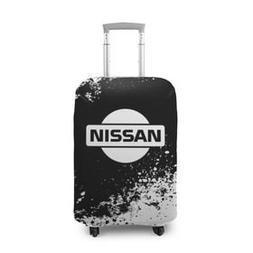 Чехол для чемодана 3D с принтом Nissan abstract sport , 86% полиэфир, 14% спандекс | двустороннее нанесение принта, прорези для ручек и колес | motor | nissan | авто | лого | машина | ниссан | тачка