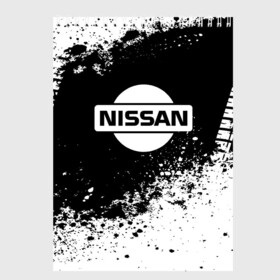 Скетчбук с принтом Nissan abstract sport , 100% бумага
 | 48 листов, плотность листов — 100 г/м2, плотность картонной обложки — 250 г/м2. Листы скреплены сверху удобной пружинной спиралью | motor | nissan | авто | лого | машина | ниссан | тачка