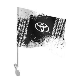Флаг для автомобиля с принтом Toyota abstract sport , 100% полиэстер | Размер: 30*21 см | auto | automobile | car | machine | motor | motor car | sport car | toyota | автомашина | бренд | легковой автомобиль | марка | спортивный автомобиль | тачка