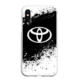 Чехол для iPhone XS Max матовый с принтом Toyota abstract sport , Силикон | Область печати: задняя сторона чехла, без боковых панелей | auto | automobile | car | machine | motor | motor car | sport car | toyota | автомашина | бренд | легковой автомобиль | марка | спортивный автомобиль | тачка