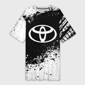 Платье-футболка 3D с принтом Toyota abstract sport ,  |  | auto | automobile | car | machine | motor | motor car | sport car | toyota | автомашина | бренд | легковой автомобиль | марка | спортивный автомобиль | тачка