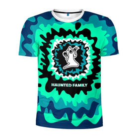 Мужская футболка 3D спортивная с принтом Haunted Family , 100% полиэстер с улучшенными характеристиками | приталенный силуэт, круглая горловина, широкие плечи, сужается к линии бедра | 
