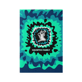 Обложка для паспорта матовая кожа с принтом Haunted Family , натуральная матовая кожа | размер 19,3 х 13,7 см; прозрачные пластиковые крепления | 