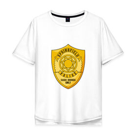 Мужская футболка хлопок Oversize с принтом Полиция Спрингфилда , 100% хлопок | свободный крой, круглый ворот, “спинка” длиннее передней части | police | simpsons | springfield