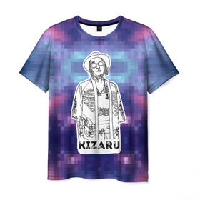 Мужская футболка 3D с принтом Kizaru , 100% полиэфир | прямой крой, круглый вырез горловины, длина до линии бедер | Тематика изображения на принте: 