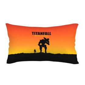 Подушка 3D антистресс с принтом Titanfall 2 , наволочка — 100% полиэстер, наполнитель — вспененный полистирол | состоит из подушки и наволочки на молнии | blood and rust | game | воин | закат | игра | кровь и ржавчина | робот