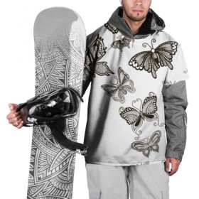 Накидка на куртку 3D с принтом Коллекция BOUDOIR , 100% полиэстер |  | абстракция | бабочки