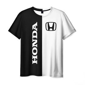 Мужская футболка 3D с принтом Honda , 100% полиэфир | прямой крой, круглый вырез горловины, длина до линии бедер | accord | acty | amaze | avancier | br v | brio | city | civic | cr | crider | crosstour | honda | hybrid | motor co | авто | автомобиль | знак | лого | машина | мотор | символ | тачка | хонда | эмблема
