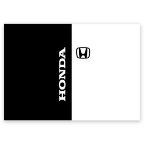 Поздравительная открытка с принтом Honda , 100% бумага | плотность бумаги 280 г/м2, матовая, на обратной стороне линовка и место для марки
 | accord | acty | amaze | avancier | br v | brio | city | civic | cr | crider | crosstour | honda | hybrid | motor co | авто | автомобиль | знак | лого | машина | мотор | символ | тачка | хонда | эмблема