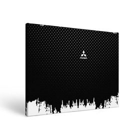 Холст прямоугольный с принтом Mitsubishi abstract black 2018 , 100% ПВХ |  | Тематика изображения на принте:  машина | марка | митсубиси